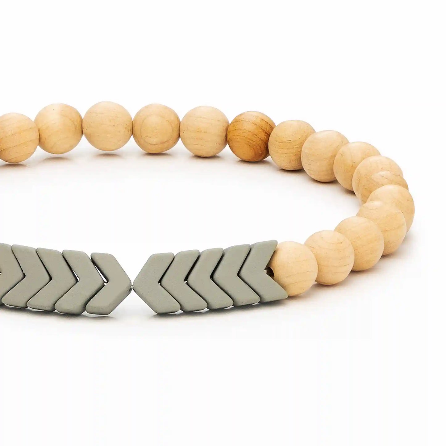 Sacred Arrow Wood Diffuser Bracelet