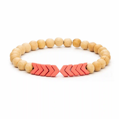 Sacred Arrow Wood Diffuser Bracelet