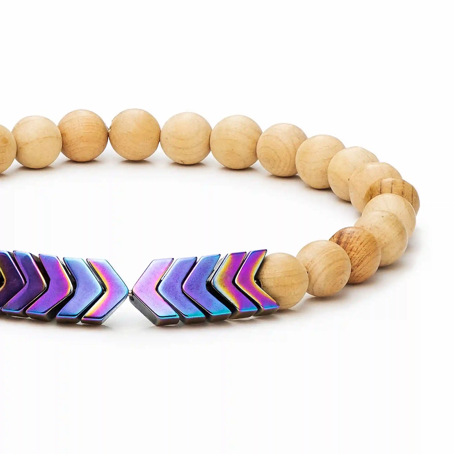 Sacred Arrow Wood Diffuser Bracelet