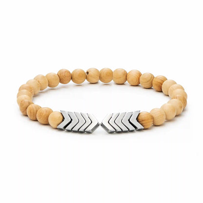 Sacred Arrow Wood Diffuser Bracelet