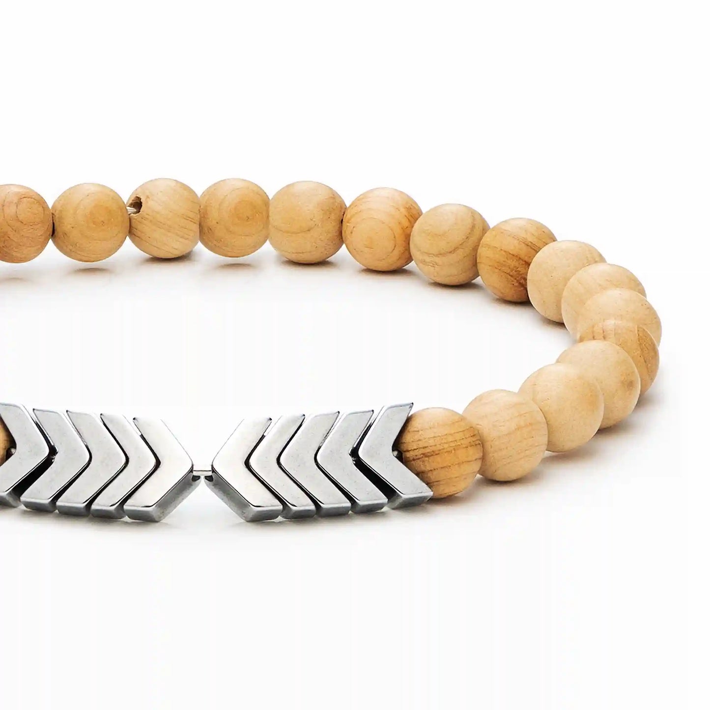 Sacred Arrow Wood Diffuser Bracelet