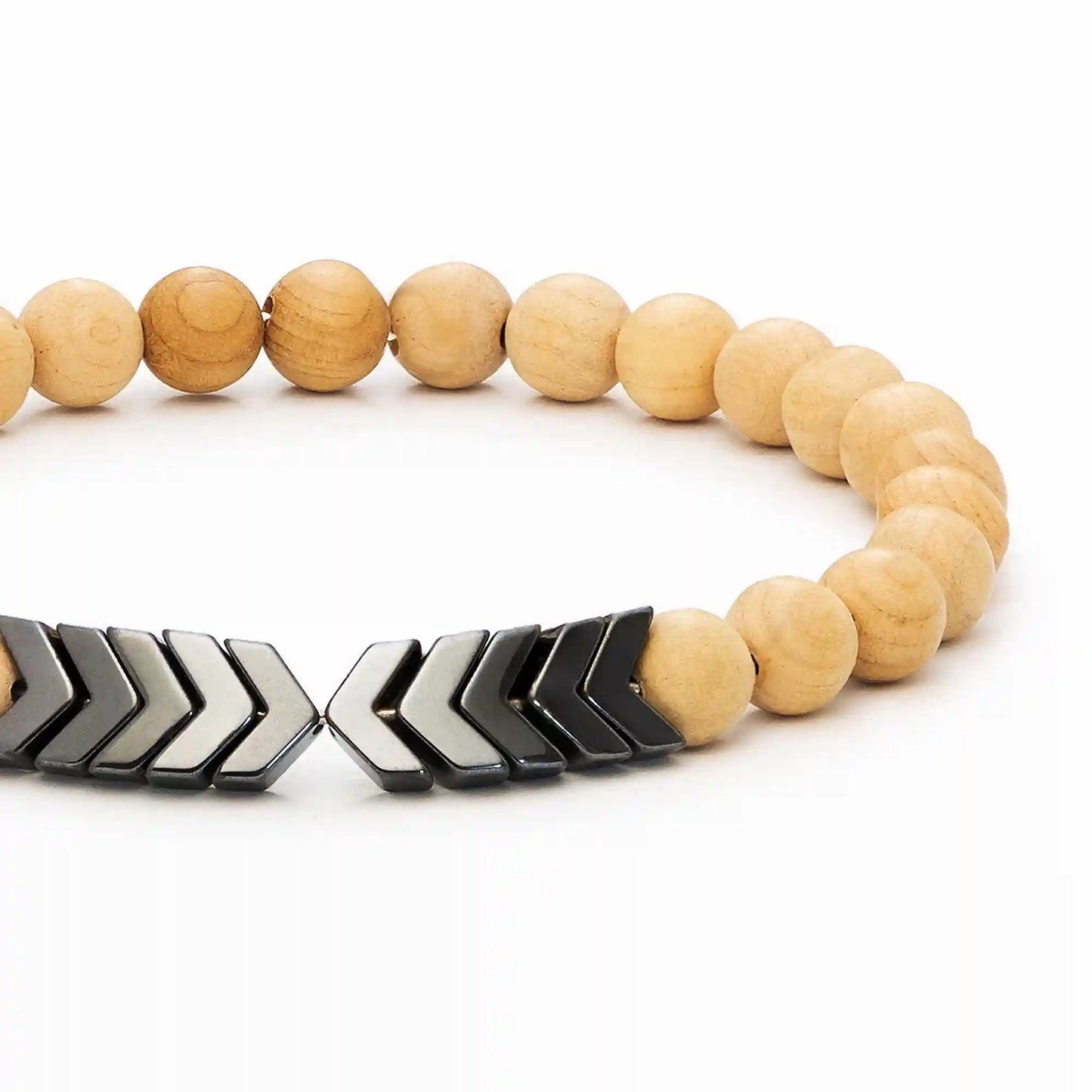Sacred Arrow Wood Diffuser Bracelet