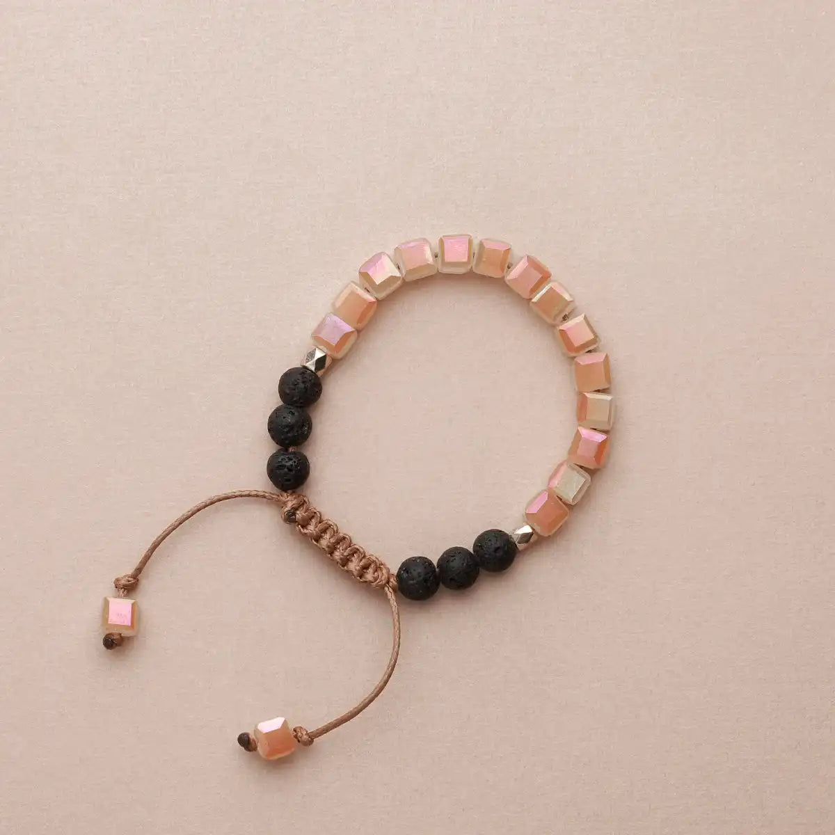 Kids Glass Diffuser Bracelet (Peaches & Cream)