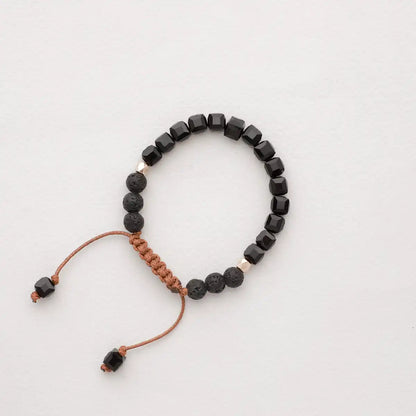 Kids Glass Diffuser Bracelet (Obsidian)