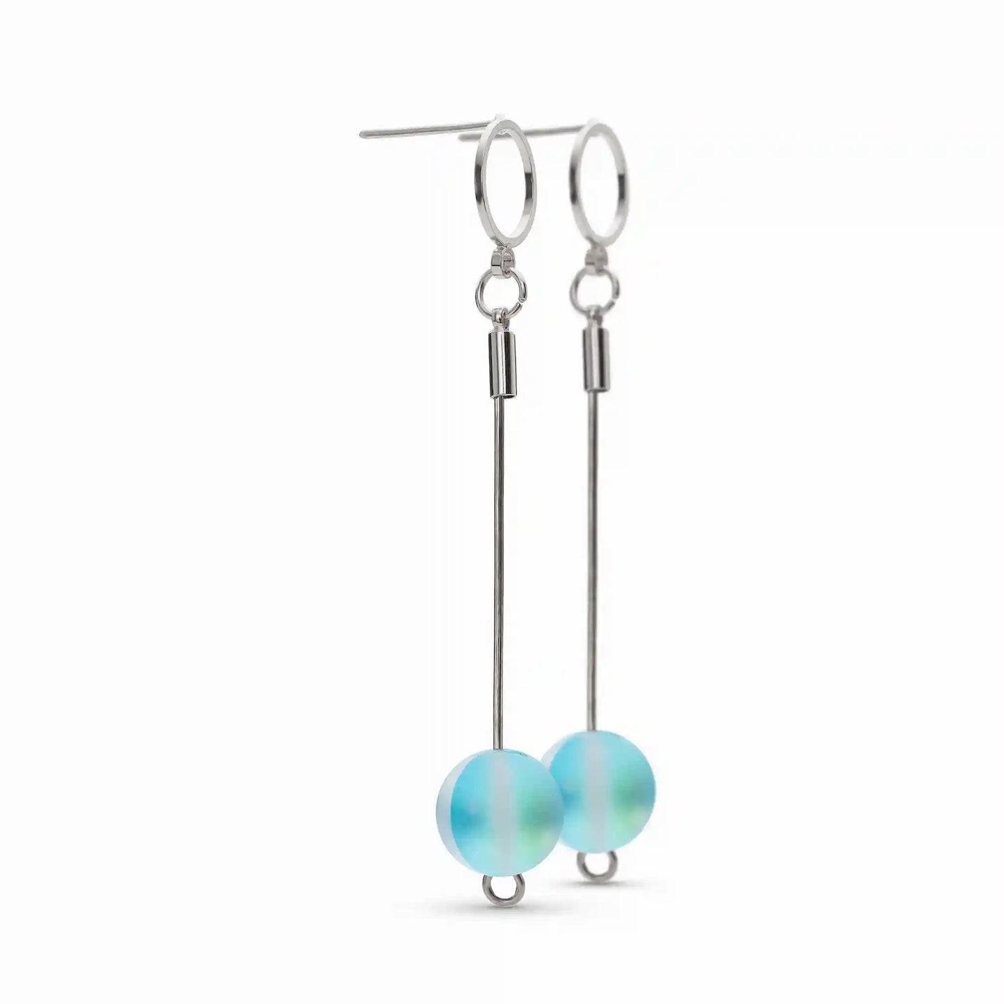 Glow Glass Drop Earrings