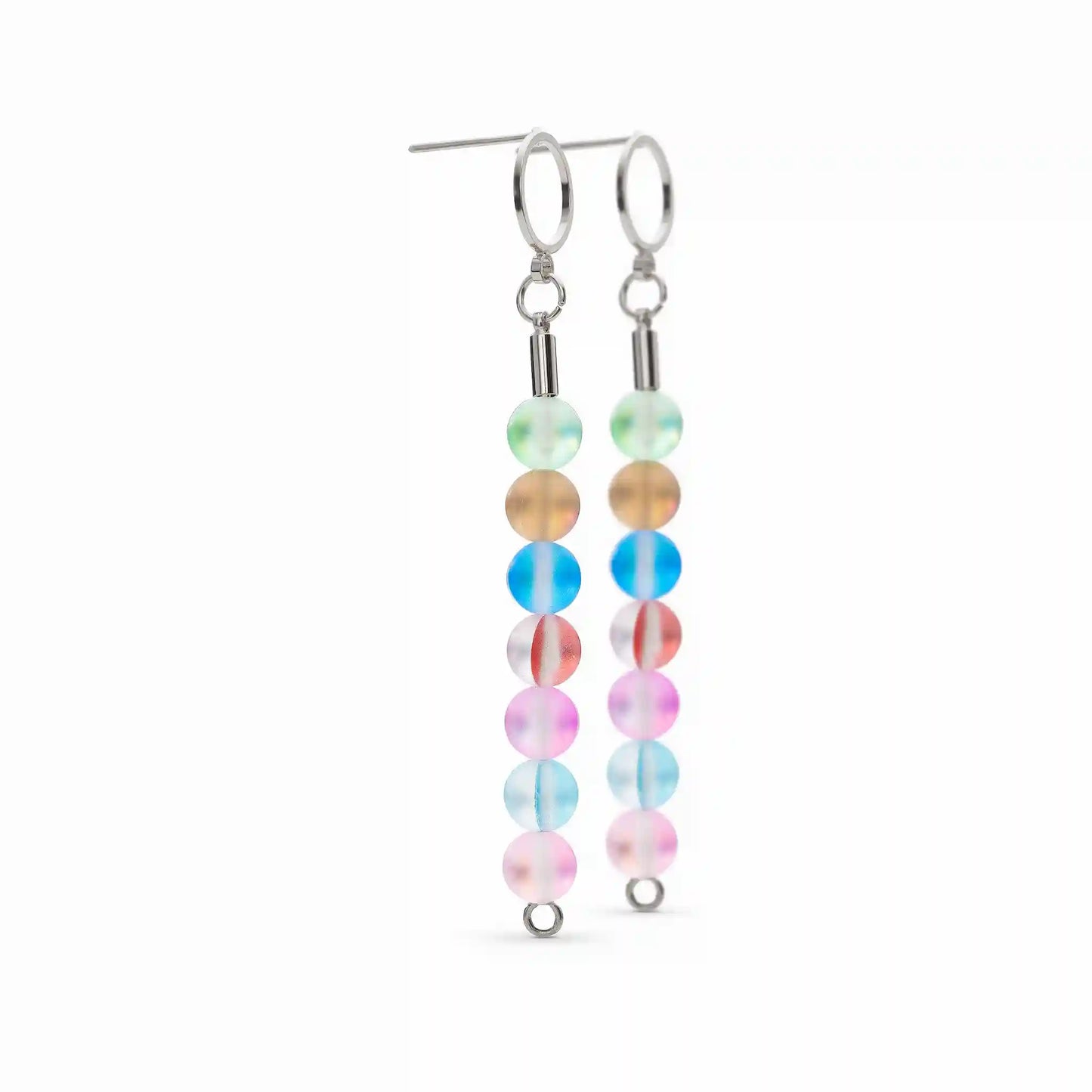Glow Glass Rainbow Earrings
