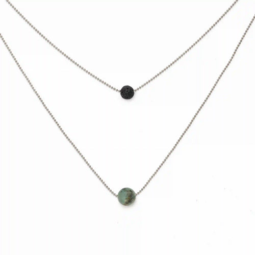 Pure Diffuser Necklace - African Turquoise