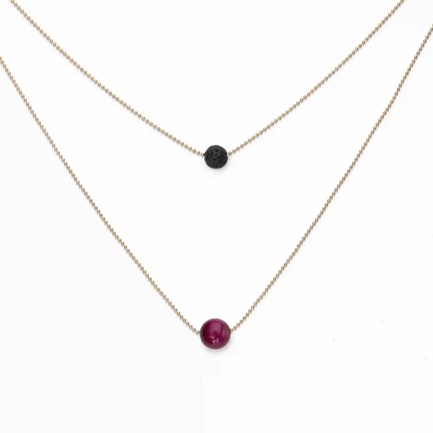 Pure Diffuser Necklace - Pink Tiger's Eye