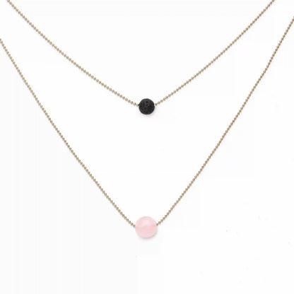 Pure Diffuser Necklace - Rose Quartz