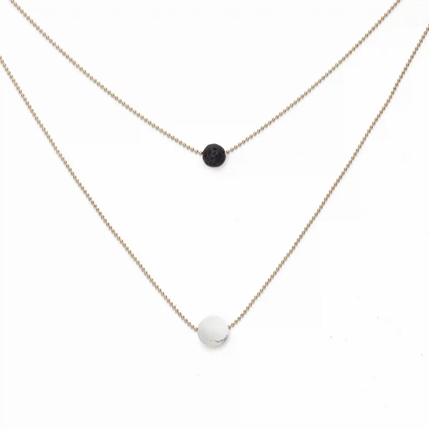Pure Diffuser Necklace - White Howlite
