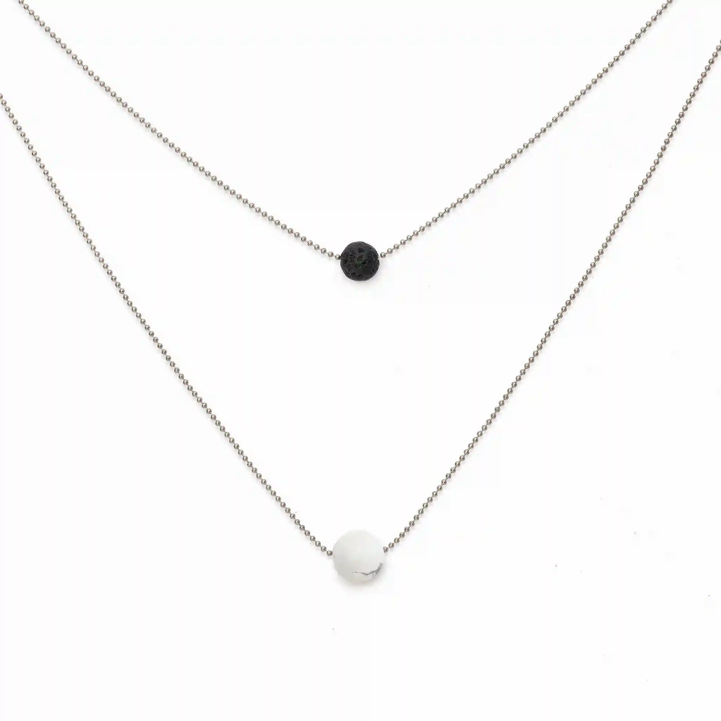 Pure Diffuser Necklace - White Howlite