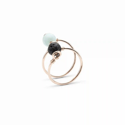 Double Wrap Amazonite Ring