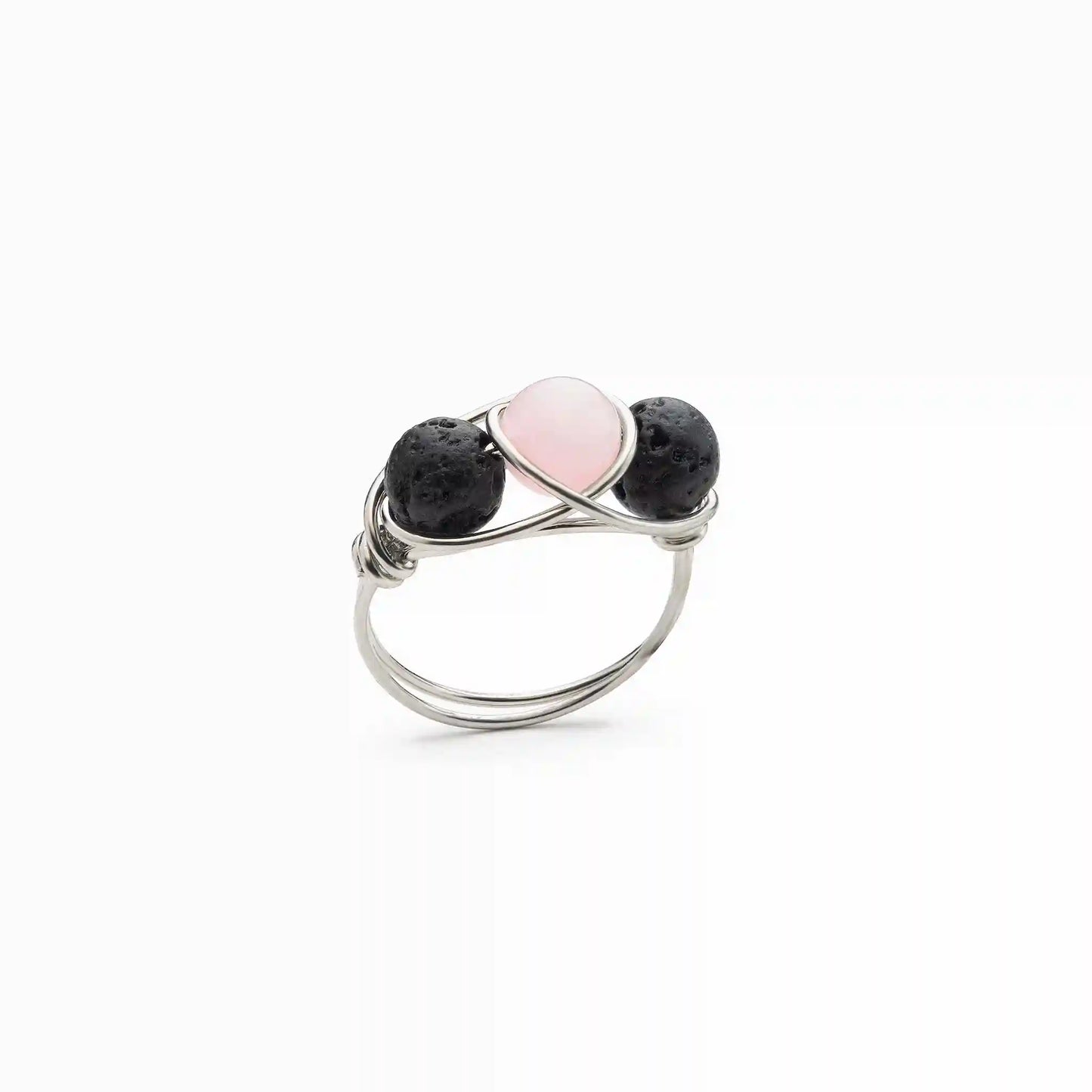 Rose Quartz Diffuser Ring