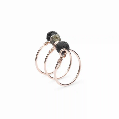 Pyrite Triple Wrap Diffuser Ring