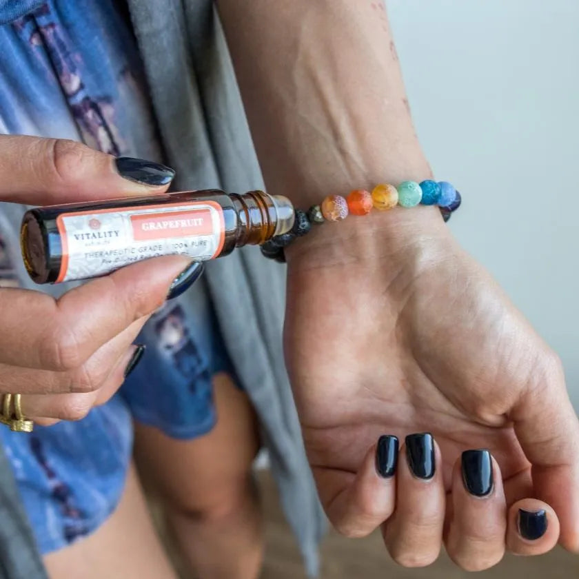 7 Chakra Agate Bracelet