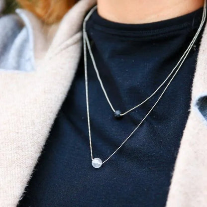 Pure Diffuser Necklace - White Crystal