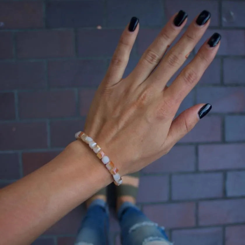 Glass Diffuser Bracelet (PEACHES & CREAM)